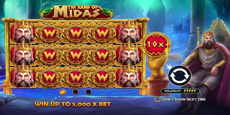 Trò chơi slot the hand of midas tại cổng game mana88